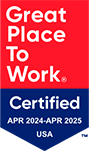 Great Place To Work® Certified April 2023-April 2025 USA